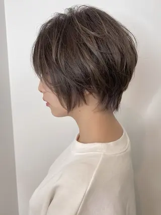 ショート KEITO/髪質改善 ／白髪ぼかしカラーのヘアスタイル