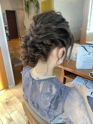 ヘアアレンジ 顔周りカット/アレン ジ/カラー小野寺紗良のヘアスタイル