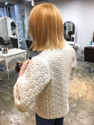 ミディアム カラー Pia hair Design Yakuin所属・Pia ツボイ ケイタのヘアスタイル