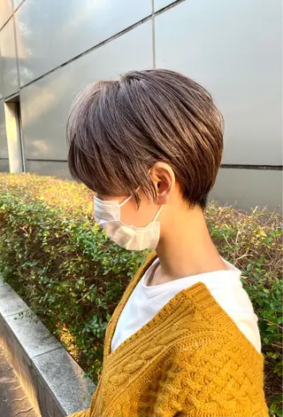 ショート カラー SALOWIN神戸三宮所属・ショート・ボブ専門 Hiroのヘアスタイル