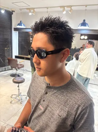ショート メンズパーマ/ 上原琉介のヘアスタイル