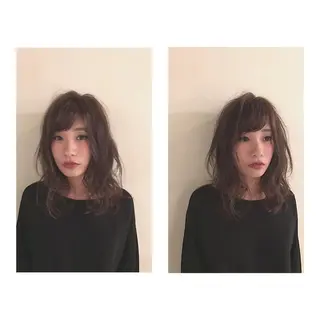 セミロング こう ちゃんのヘアスタイル