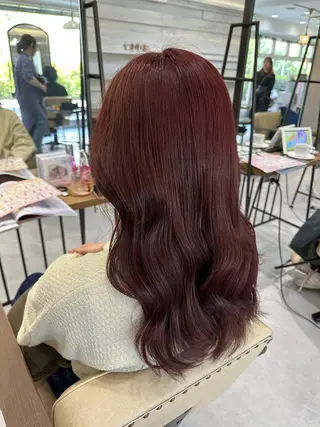 ロング カラー 髪質改善AUSTIN登戸所属・ICHIKA/暖色 カラー / Wカラーのヘアスタイル