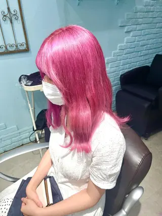 セミロング カラー ヘアアレンジ 🩶【推しハイトーン 】yuzu🩶のヘアスタイル