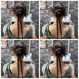 ミディアム ヘアアレンジ 🎀推し活ヘアー🎀 Yuuna🐰💖のヘアスタイル