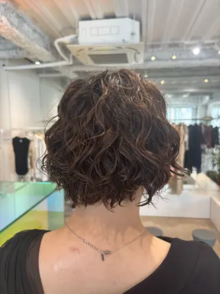 ショート パーマ ANY/須田 麻人/ハードパーマのヘアスタイル