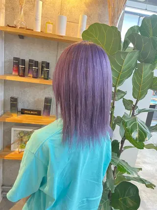 ミディアム カラー ハイトーンカラ ー/小川のヘアスタイル