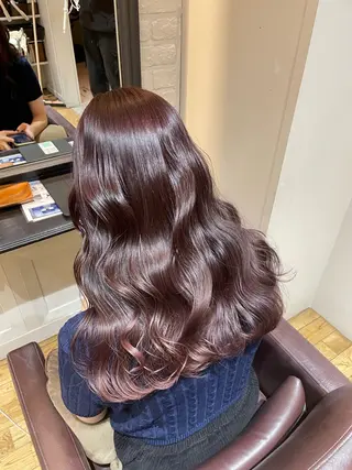 ロング ハイトーン/透明感 カラー/下出有沙のヘアスタイル