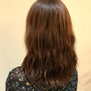 ロング パーマ 韓国風レイヤーカット 松葉翔のヘアスタイル