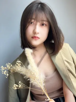 ロング カラー ヘアアレンジ 透明感カラー/推しカ ラー☁️JURAのヘアスタイル