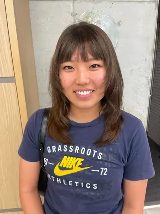 ミディアム カラー Toiro 横浜所属・🎀レイヤー/パーマ カラー/ai🎀のヘアスタイル