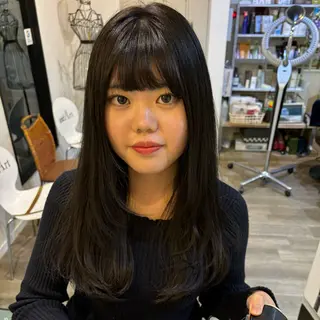 セミロング 🎀ハイトーン/ 艶カラー/夕月🎀のヘアスタイル