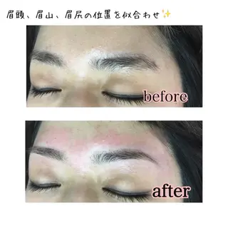 ショート ミディアム セミロング ロング カラー パーマ ヘアアレンジ ネイル マツエク・マツパ 眉毛サロン DUAL 恵比寿の眉毛・アイブロウイメージ