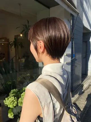 ショート カラー 安永 涼のヘアスタイル