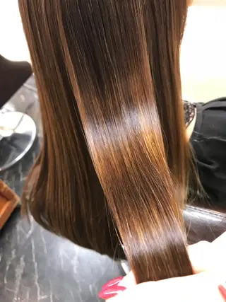 ロング 竹内 杏里奈のヘアスタイル