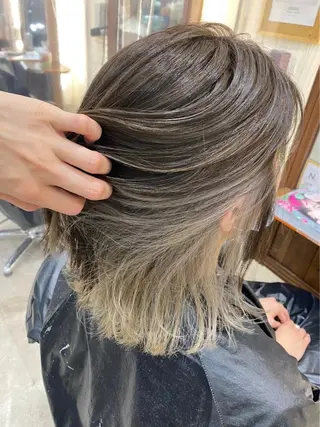 ミディアム カラー カルフール草加本店 江波戸裕介のヘアスタイル