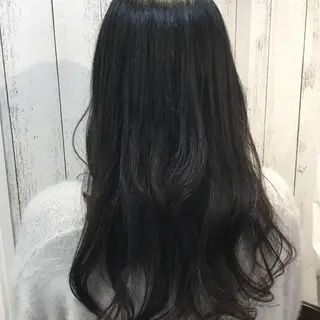 ロング カラー パーマ 金崎 新吾のヘアスタイル