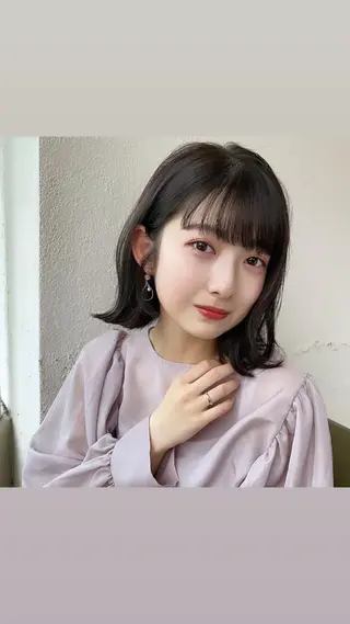 ミディアム カラー モテ髪×トレンド💕 小顔レイヤー 金井のヘアスタイル