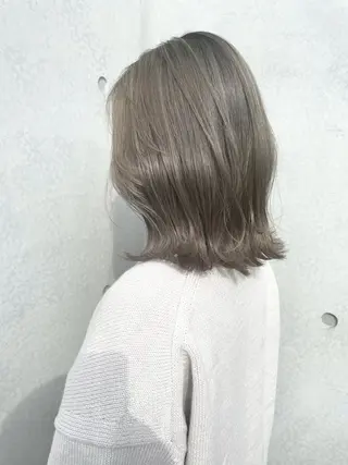 ミディアム カラー ZOA classic hair所属・東 みのりのヘアスタイル
