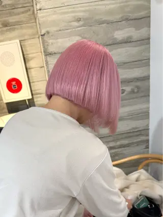 ミディアム カラー 色落ち綺麗透明感カラ /ボブ/ナカツヒカルのヘアスタイル