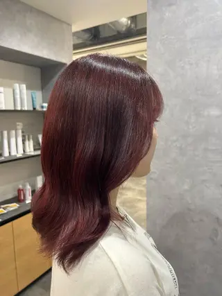 ミディアム プルエクステ/インナ ーカラー🦊はるなのヘアスタイル