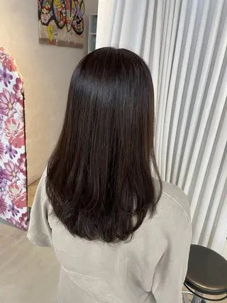 セミロング 安井まゆ _Box mico.のヘアスタイル