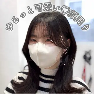 セミロング カラー suzuka/透明感 カラー 美髪縮毛矯正のヘアスタイル