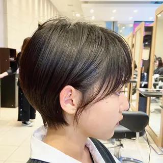 ショート ショート白髪染め無料 ／河瀬謙介のヘアスタイル