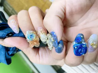 ネイル 🦋ネイルサロン ブラン🌈ゆりのネイルデザイン