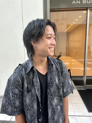 カラー パーマ メンズ 宮永 智香のヘアスタイル