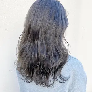 セミロング カラー 【美髪矯正】【スト カール】小野村翔太のヘアスタイル