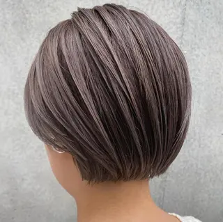 ショート 透け感×顔まわり デザイン✂︎吉田のヘアスタイル