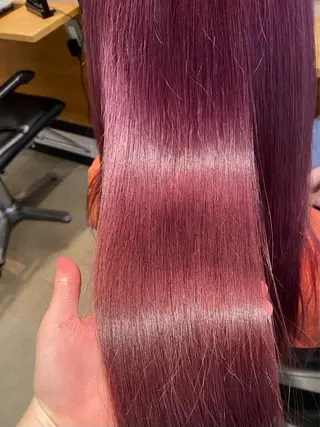 ロング カラー 暖色艶カラー♥️ nagi♥️のヘアスタイル