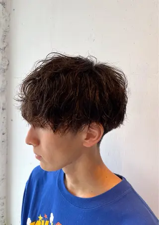 パーマ メンズ ⚡️メンズ/波巻き/ 片岡篤宣/水戸⚡️のヘアスタイル