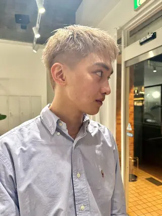 ショート メンズ カラー/髪質改善 レイヤー/vagueのヘアスタイル