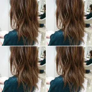 セミロング カラー 社内カット講師・店長 菅原賢一のヘアスタイル