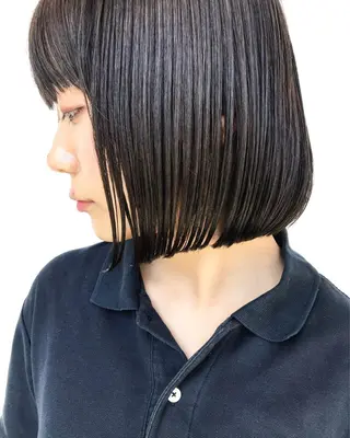 ショート ボブ×縮毛矯正 ryotaのヘアスタイル