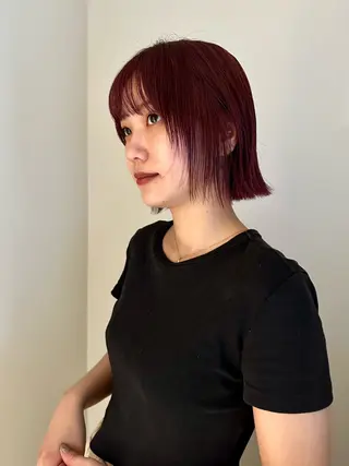 ショート カラー ショート/ボブ/透明 感カラー/高橋あみのヘアスタイル