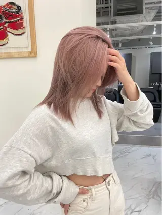 ミディアム 髪質改善🫧 カラー特化/Hinaのヘアスタイル