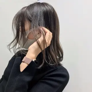 ミディアム カラー HARUNA🤍 大人ショートヘアのヘアスタイル