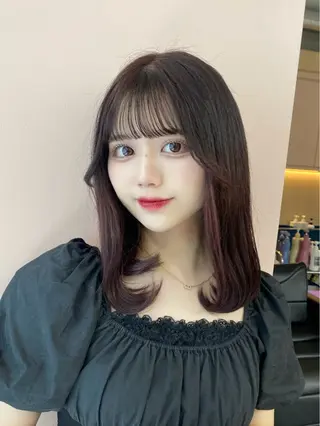 カラー ayaka♡ 柔らかカラーのヘアスタイル