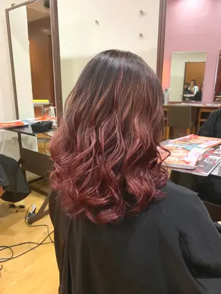 ミディアム カラー 韓国レイヤーカット★ 小林大樹のヘアスタイル