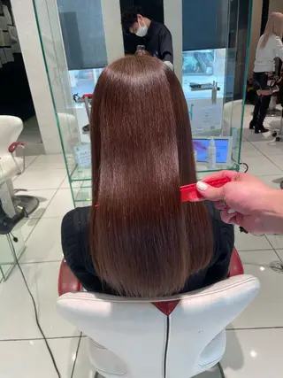 ミディアム カラー 💈髪質改善特化💈 岡田 侑輝のヘアスタイル