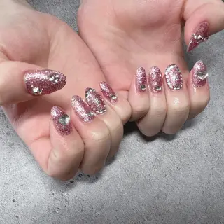 セミロング ネイル nail salon émuのネイルデザイン