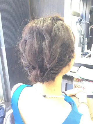 ヘアアレンジ 韓国ヘア✨グレージュ カラーasamiのヘアスタイル