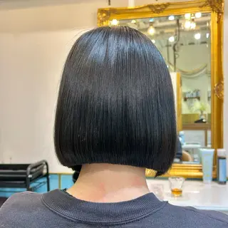 ミディアム 髪質改善【縮毛矯正】 美髪ボブを量産する人のヘアスタイル