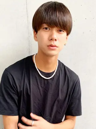 ショート メンズ 大人可愛いレイヤー 大田のヘアスタイル