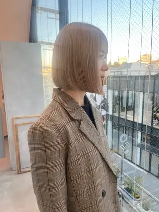 カラー 🩵LondBOY 韓国/ボブ/レイヤーのヘアスタイル