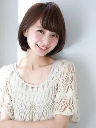 ミディアム カラー マツエク・マツパ 🤎ベージュカラー 🐶メンズパーマのヘアスタイル