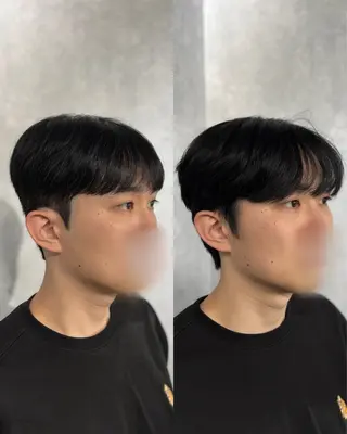 ショート パーマ メンズ 韓国メンズヘア/ ダウンパーマ/歩夢のヘアスタイル